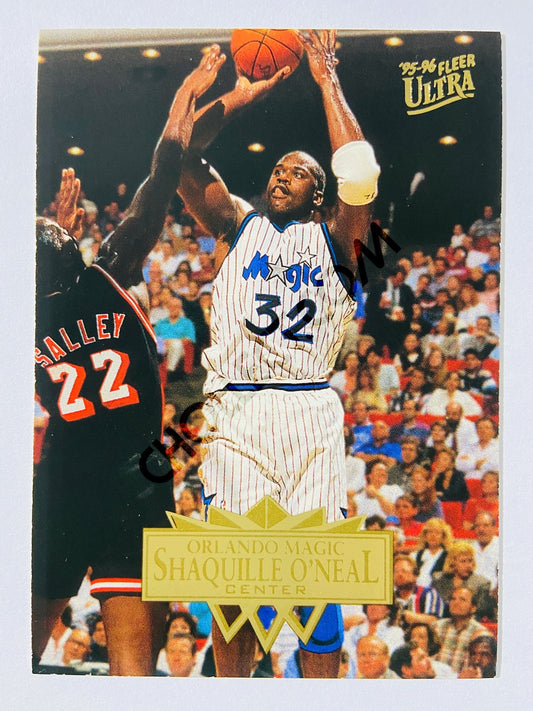 Shaquille O'Neal Topps Stadium Club 1995 Card #355 Orlando Magic Faces Of /  Game