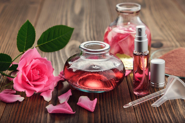 ROSE FLOWER INFUSED PERFUME. Stress reliever + mood lifter. 100% natural  alternative to chemical fragrances!