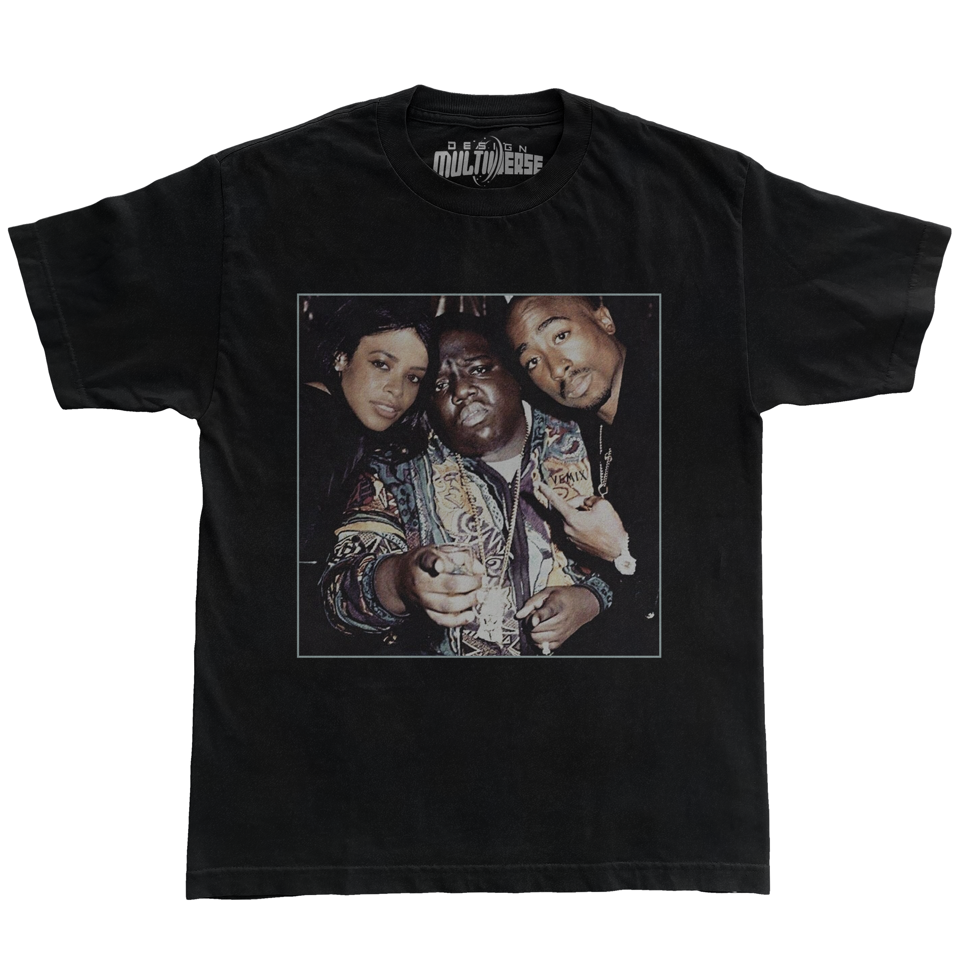 Aaliyah 2Pac Biggie Graphic Tee - STREETWEAR