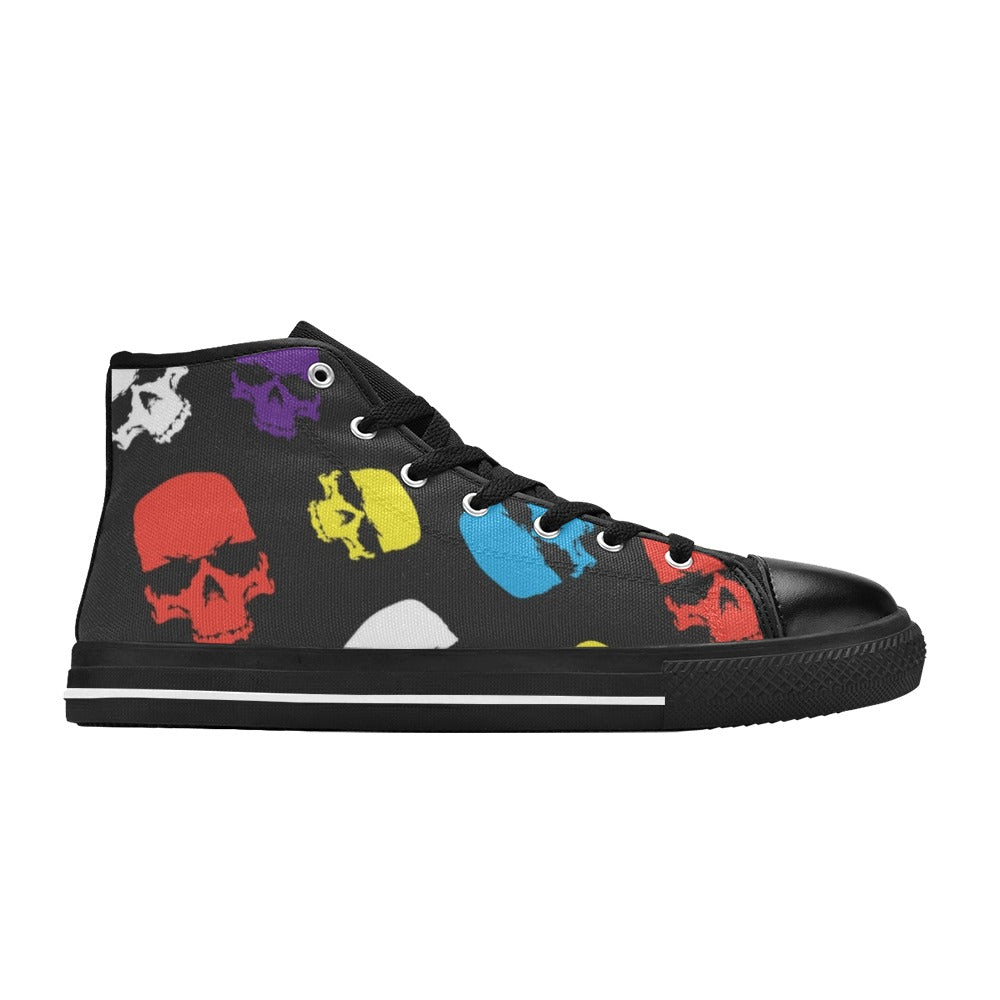 First Dance Skull Shoes for Men Fashion Sneaker High Top Skull Custom Print Shoes  Pod Shoes for Man Cool Design - China Sneaker and Footwear price