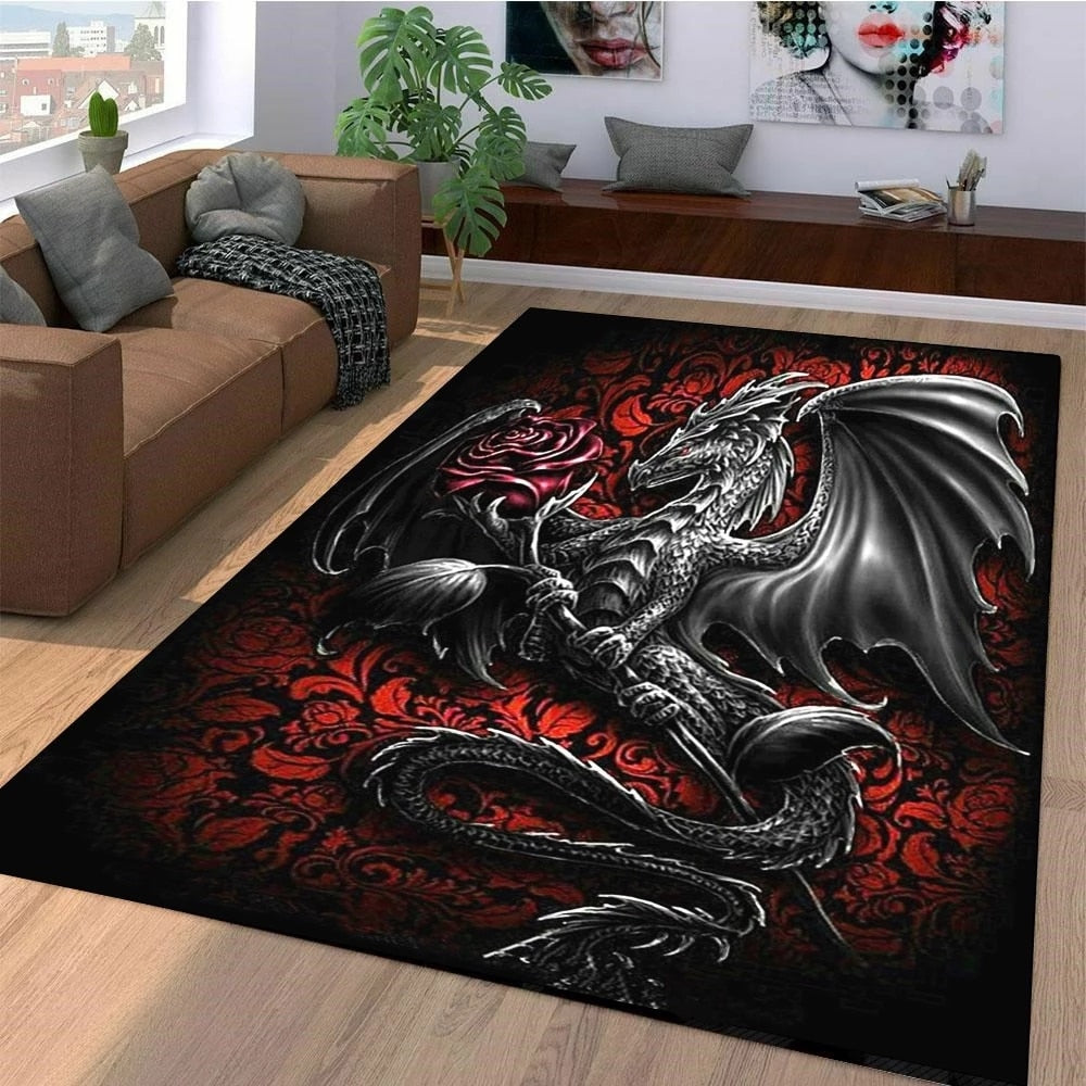 Gothic Living Room Rugs, Gothic Welcome Mat