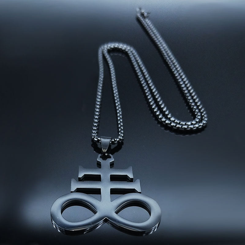 satanic cross necklace