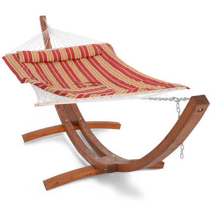 rope hammock with wood stand