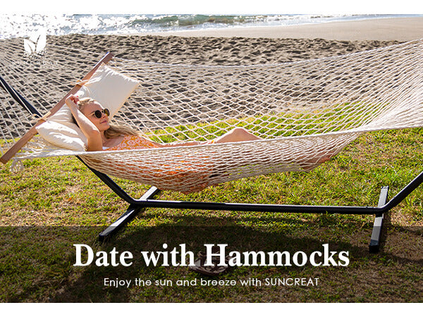 SUNCREAT-Cotton-Rope-Hammock-with-Stand