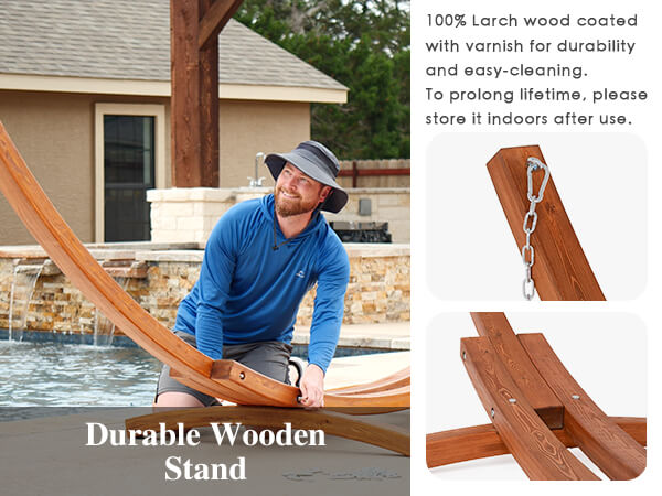 outdoor-hammocks-and-wooden-arc-stand