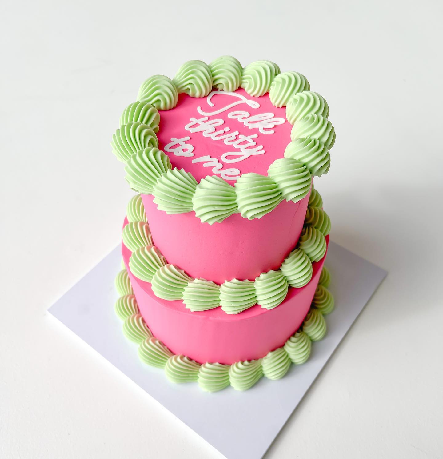 Mini Message Cake | Tiny Tiers | The Mini Cake Club