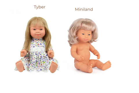 Blonde Down Syndrome Baby Girl Doll