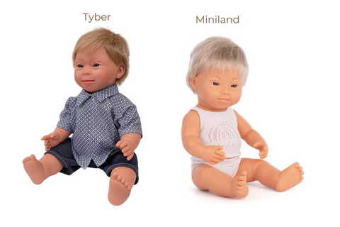 Blonde Down Syndrome Baby Doll