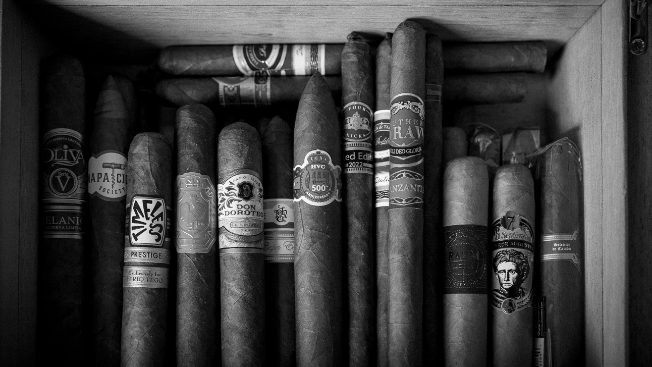 Cigars in a Humidor 