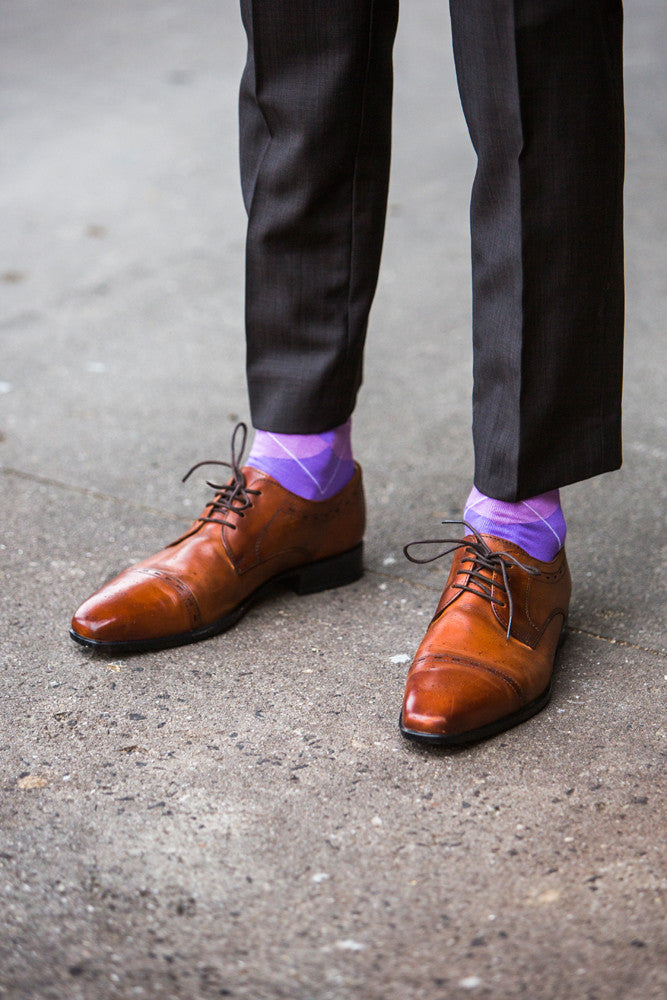 Purple Argyle Socks | Rock My Socks