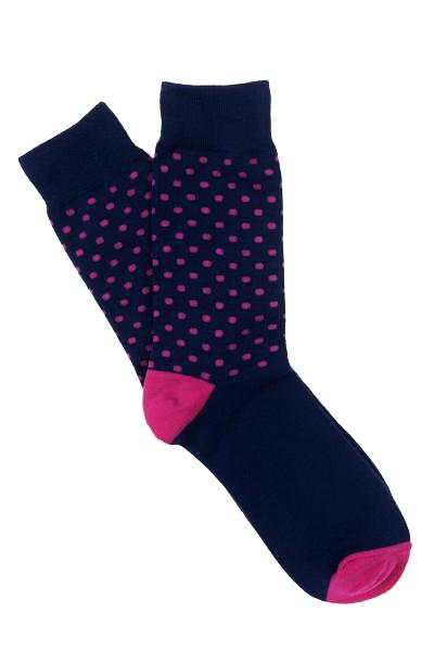 navy and pink mens socks