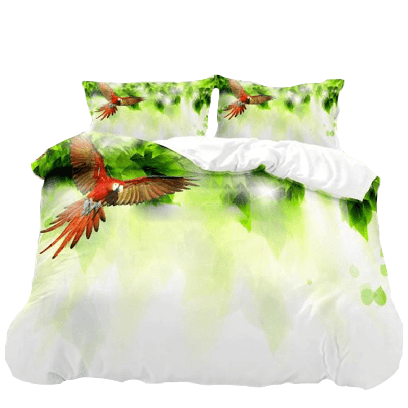 Housse de Couette 140x190 Oiseau Perroquet Vert Ensemble de literie avec Housse  Couette et 2 Taie Oreiller 65x65 cm, Respirante Hypoallergénique Linge de  Lit : : Cuisine et Maison