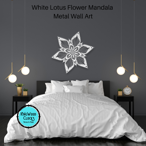 Starburst Flower Mandala Metal Wall Art