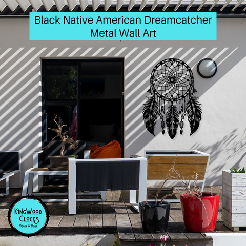 Native American Dreamcatcher Metal Wall Art, Inner Peace Wellness Gift, Insomnia Stress & Anxiety Relief, Protection Amulet, Boho Home Decor