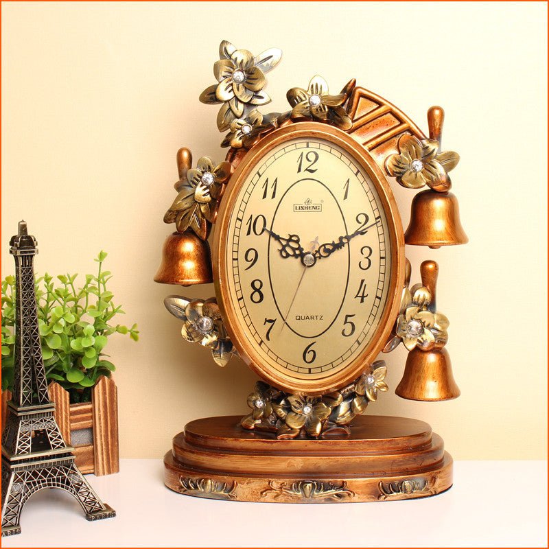 1pc Vintage Alarm Clock Oil Lamp Alarm Clock Watch Table Kerosene