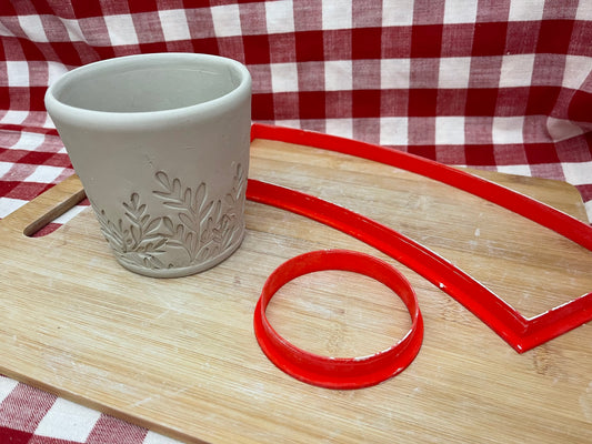 Mug or Cup, Square bottom Clay Cutter template - Jessica Putnam