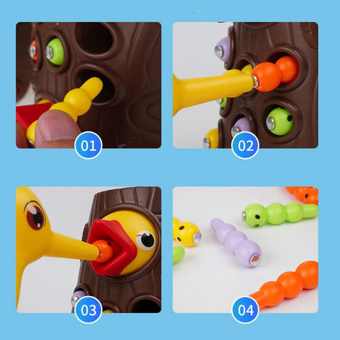 Conjunto de brinquedos magnéticos para crianças,Pica-pau com
