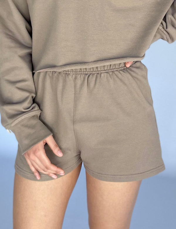 SWEAT SHORT - KHAKI