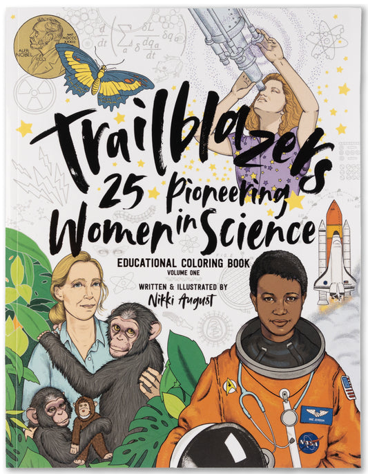Women in Stem and Art Coloring Books for Kids Teens & Adults Bundle – Nikki  August