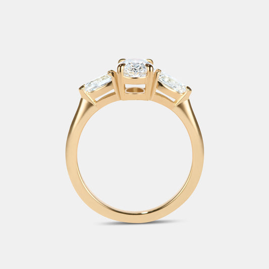 Aurora 1.50 Carat Moissanite Classic Halo Engagement Ring and Wedding Band  Bridal Set – Pel & Co