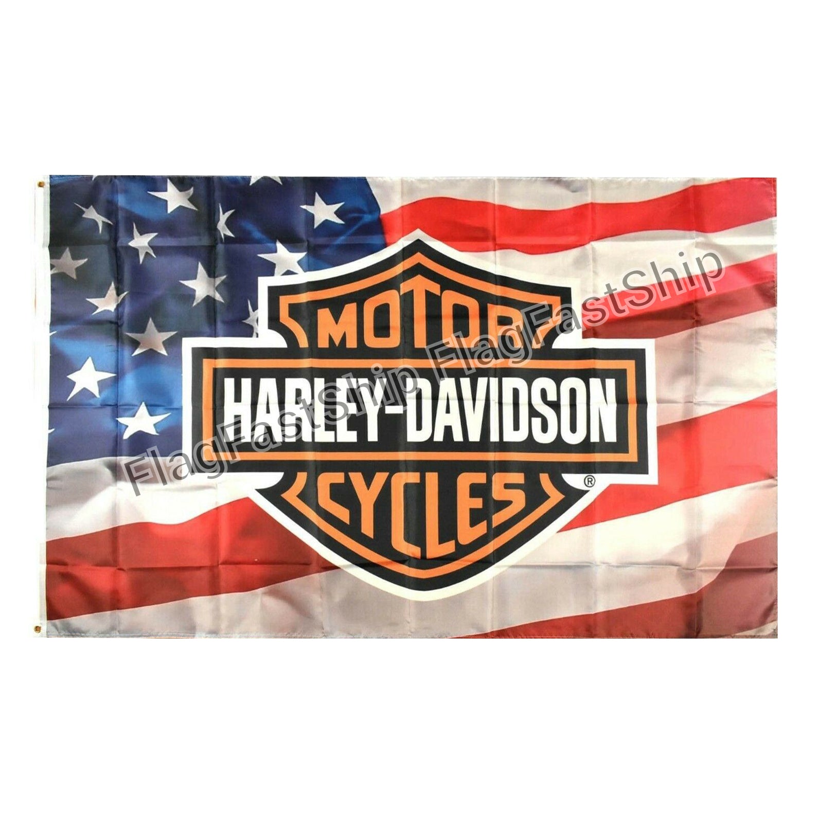 harley davidson eagle logo american flag