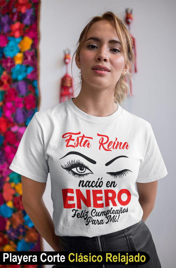 Playera Esta Reina Nacio En Feliz Cumpleaños Para Mi – MERCH55