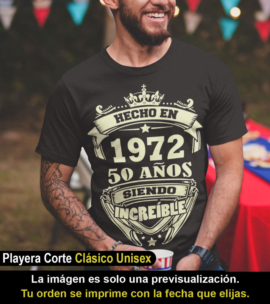 Playera Hecho en Años Siendo Corona