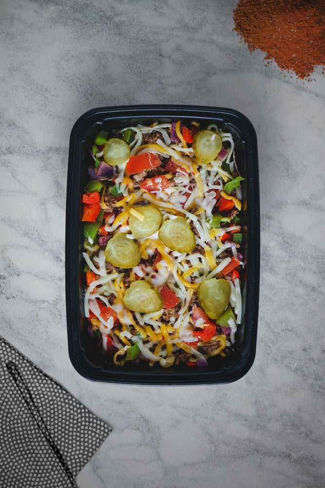 Meal Prep Cheeseburger Bowls