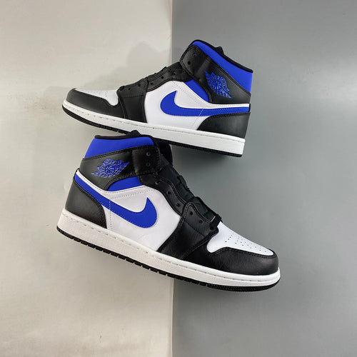 air jordan 1 mid white racer blue