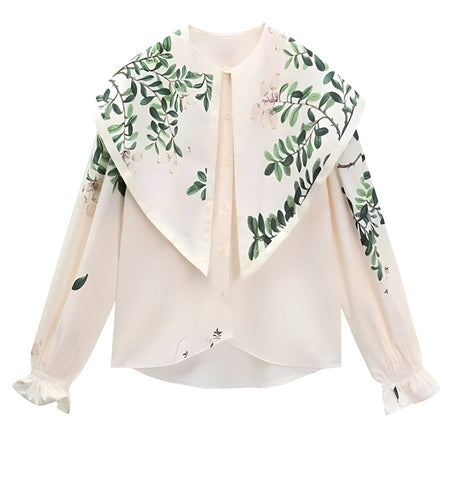 The Iolanthe Embroidered Long Sleeve Blouse – SA Formal