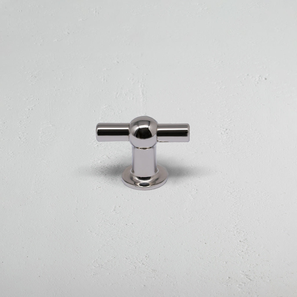 An image of Corston Architectural Detail | Harper Petite Poignée De Meuble En T | Nickel Po...