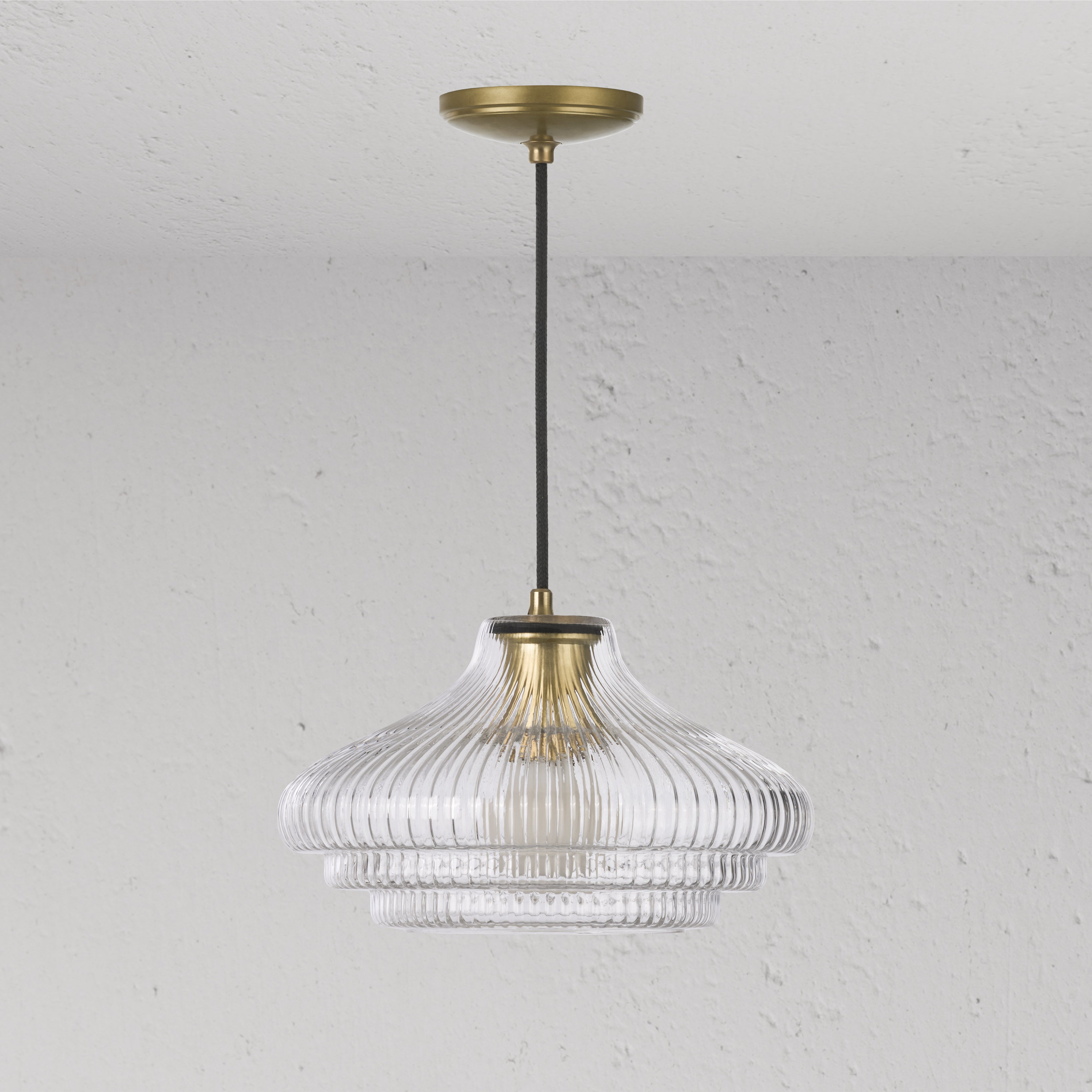 An image of Corston Architectural Detail | Brookfield Suspension Moyen Format en Verre Canne...