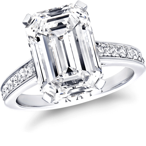 Shiv Shambu: Diamond Engagement Rings - Emerald Cut Engagement Rings