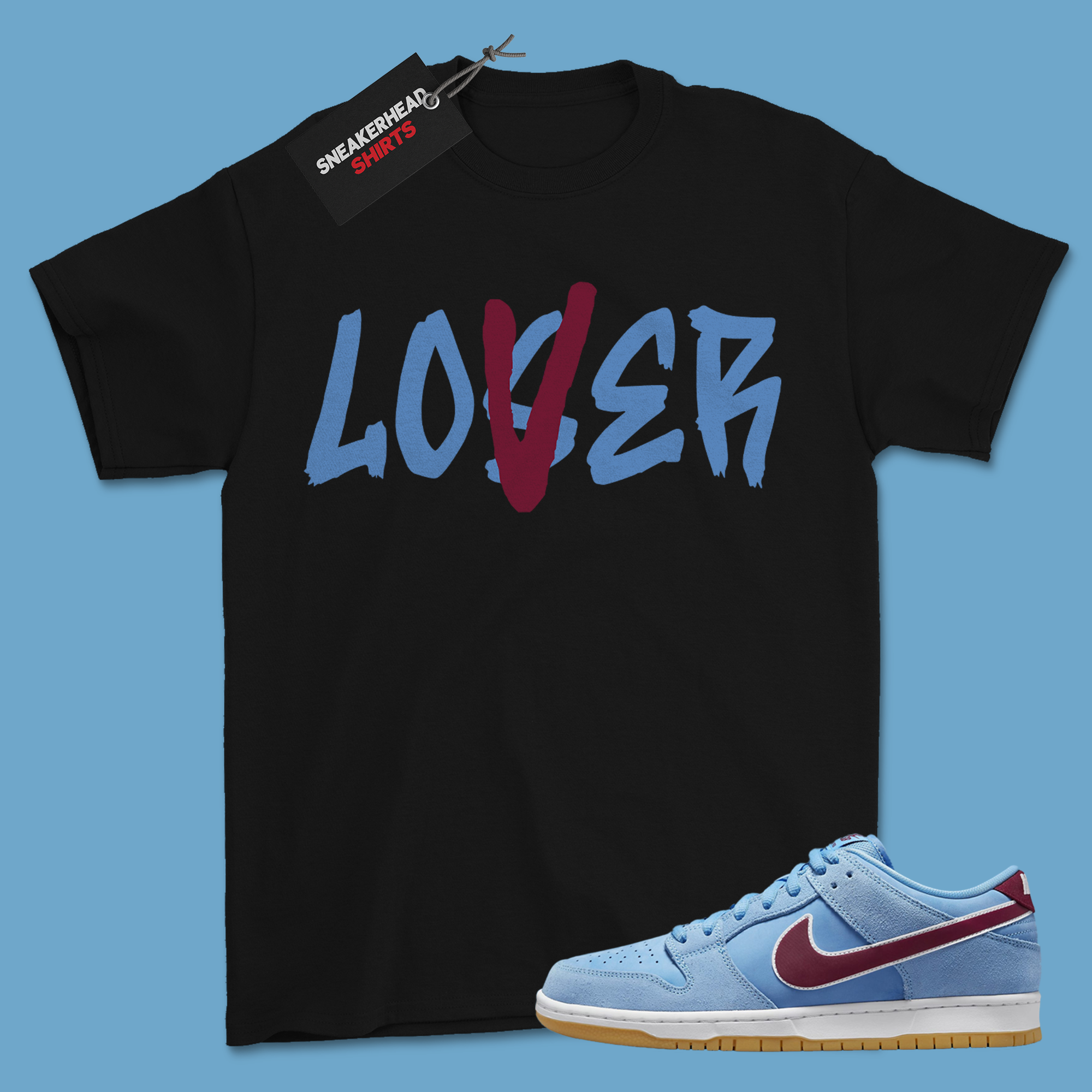 Shirt for Dunk Low SB Pro Phillies Valor Blue Maroon | Lover
