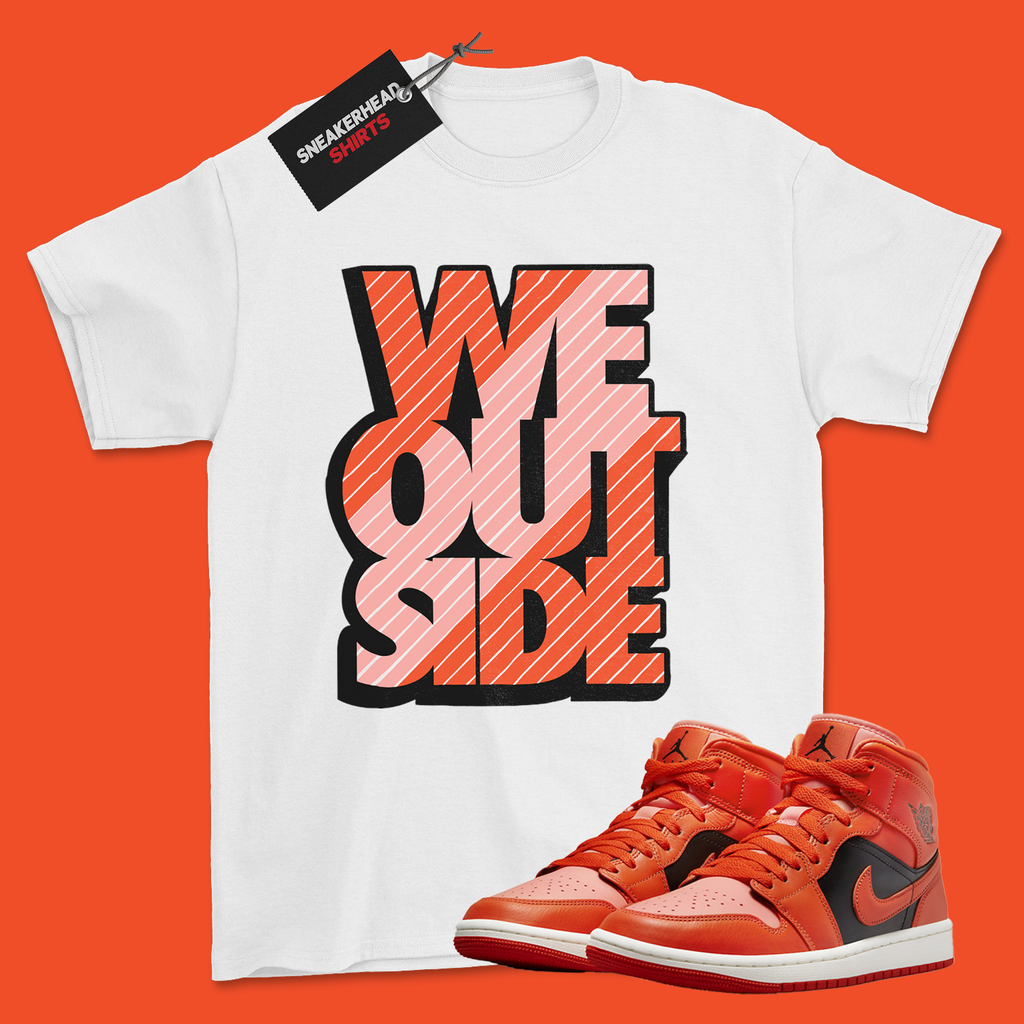 black and orange jordan 1 shirt