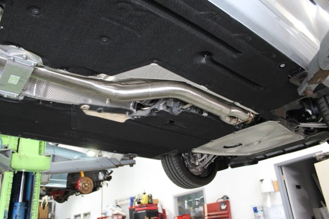 Active Autowerke F87 M2 Competition Signature Exhaust System includes Active F-brace (Carbon over Black Chrome Tips) (11-051CB) - Image 7