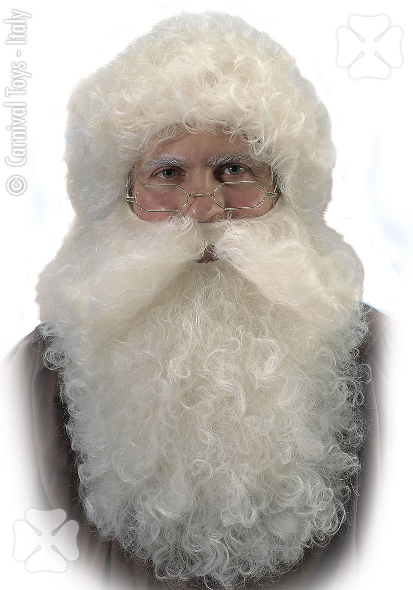 parrucca e barba babbo natale