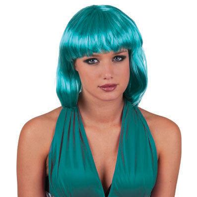 Parrucca Holly Verde Acqua – Vendita Costumi di Carnevale e Halloween