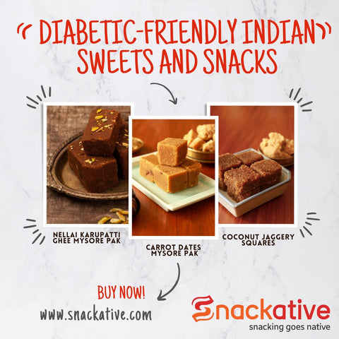 diabetic-friendly Indian snacks and sweets in the USA