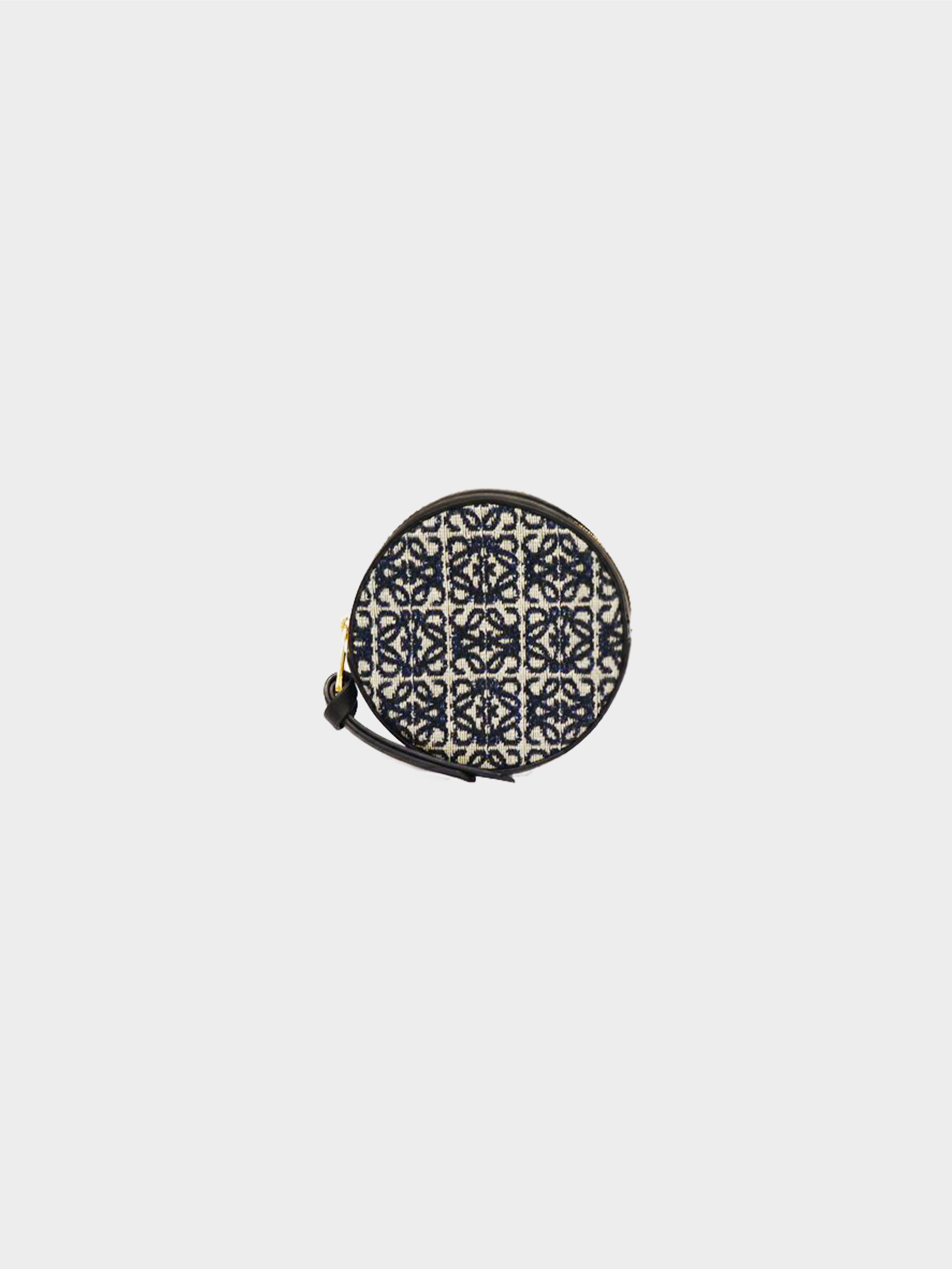 Anagram-embossed round coin purse, LOEWE
