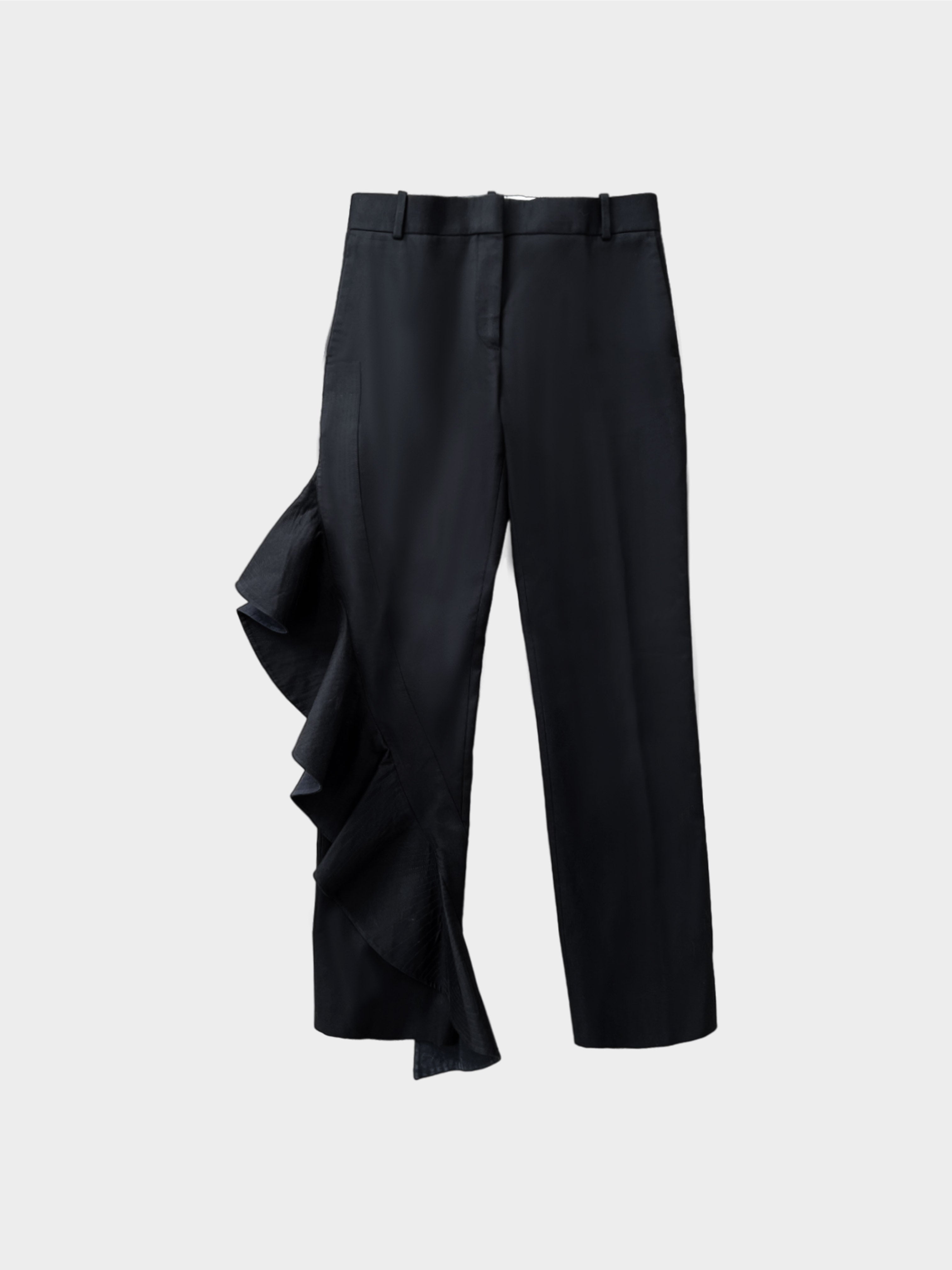 Céline by Phoebe Philo 2010s Ruffle Detail Trousers