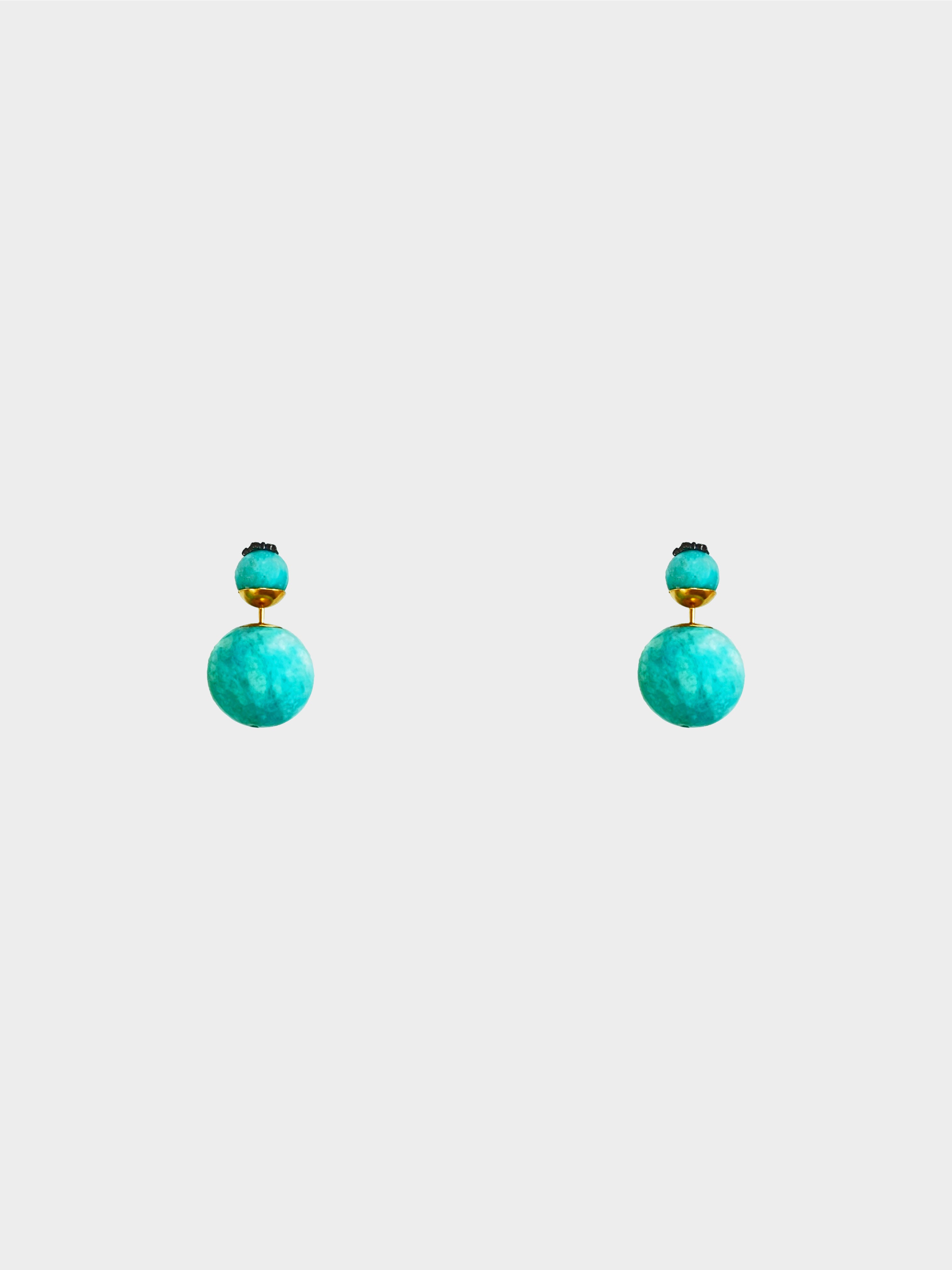 Christian Dior 2010s Tribales Star Turquoise Earrings