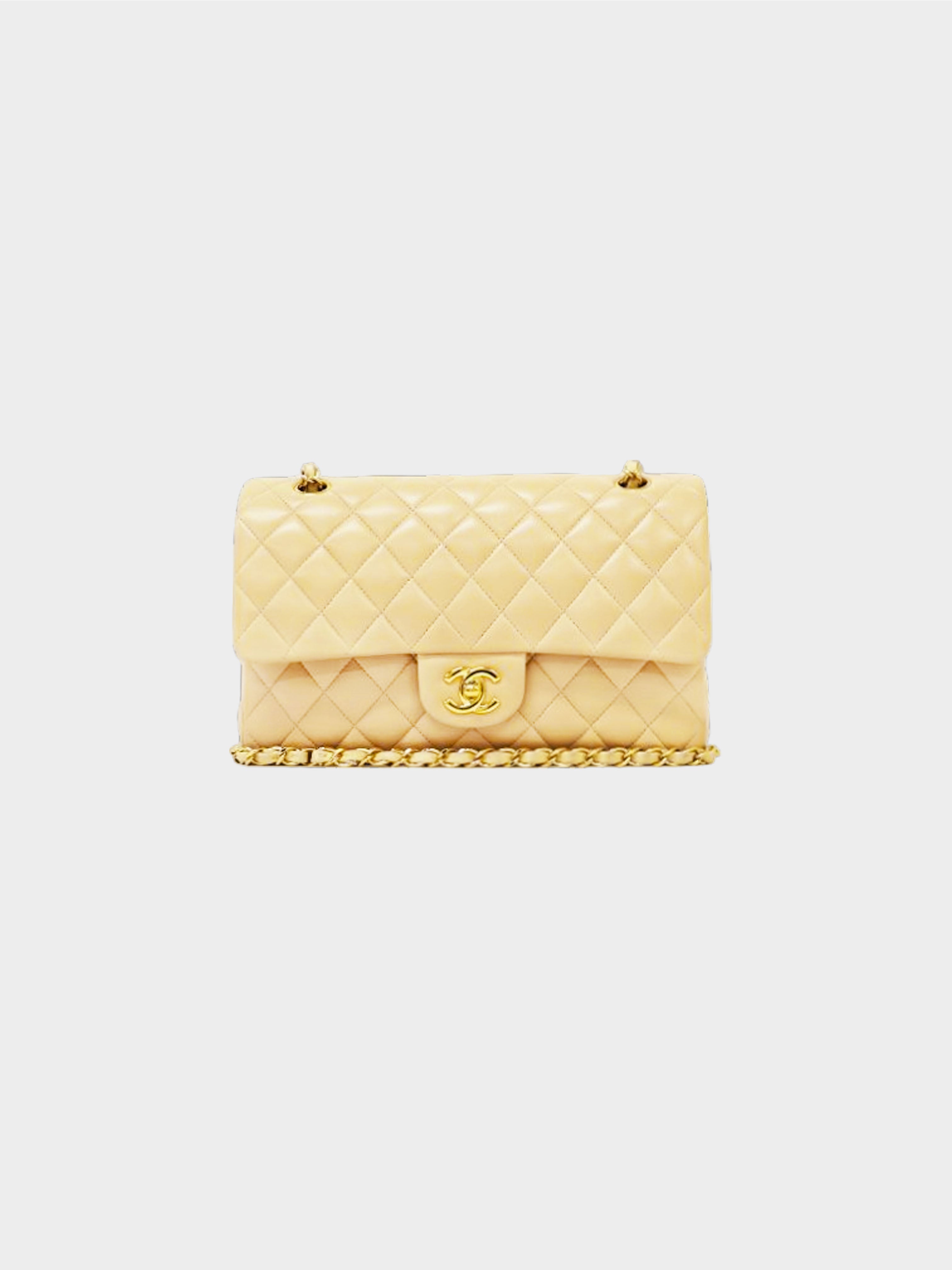 Chanel 1990s Leather and Satin Mix Quilted Shoulder Bag · INTO