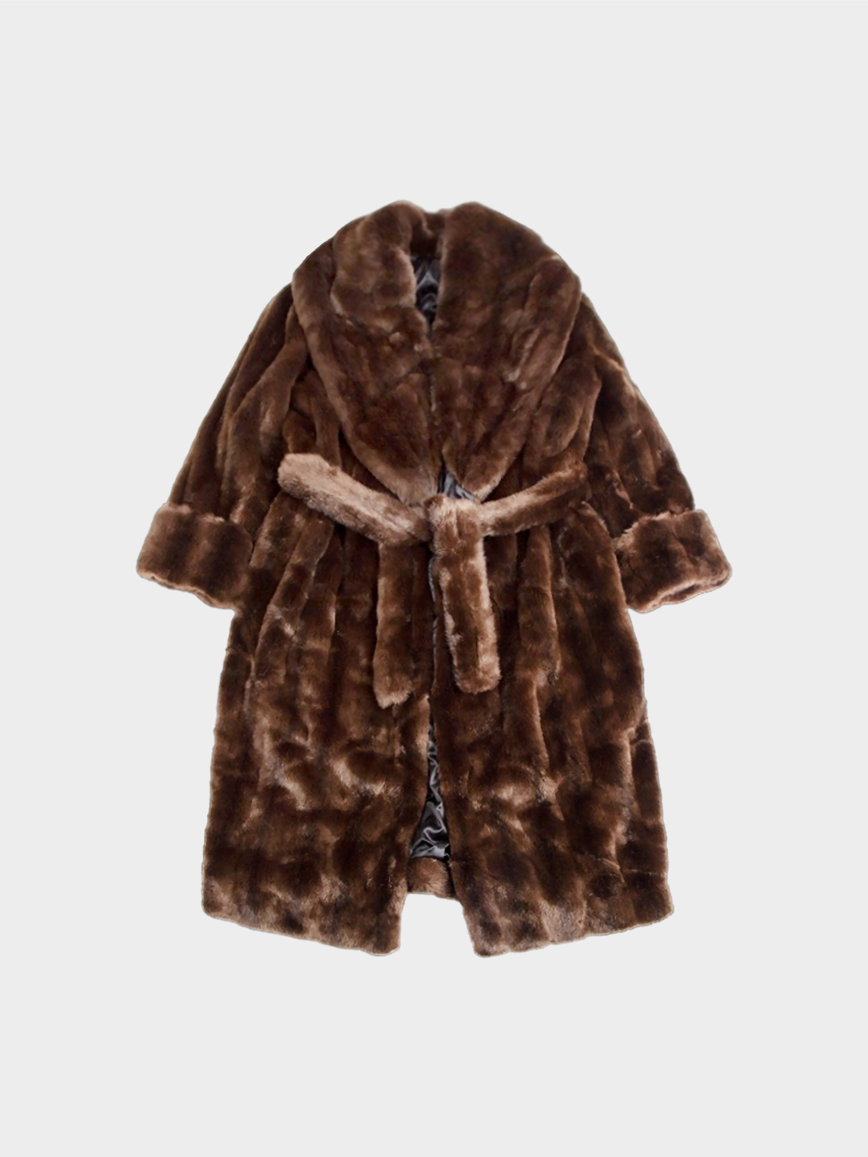 Jean Paul Gaultier 2000s Brown Fur Coat