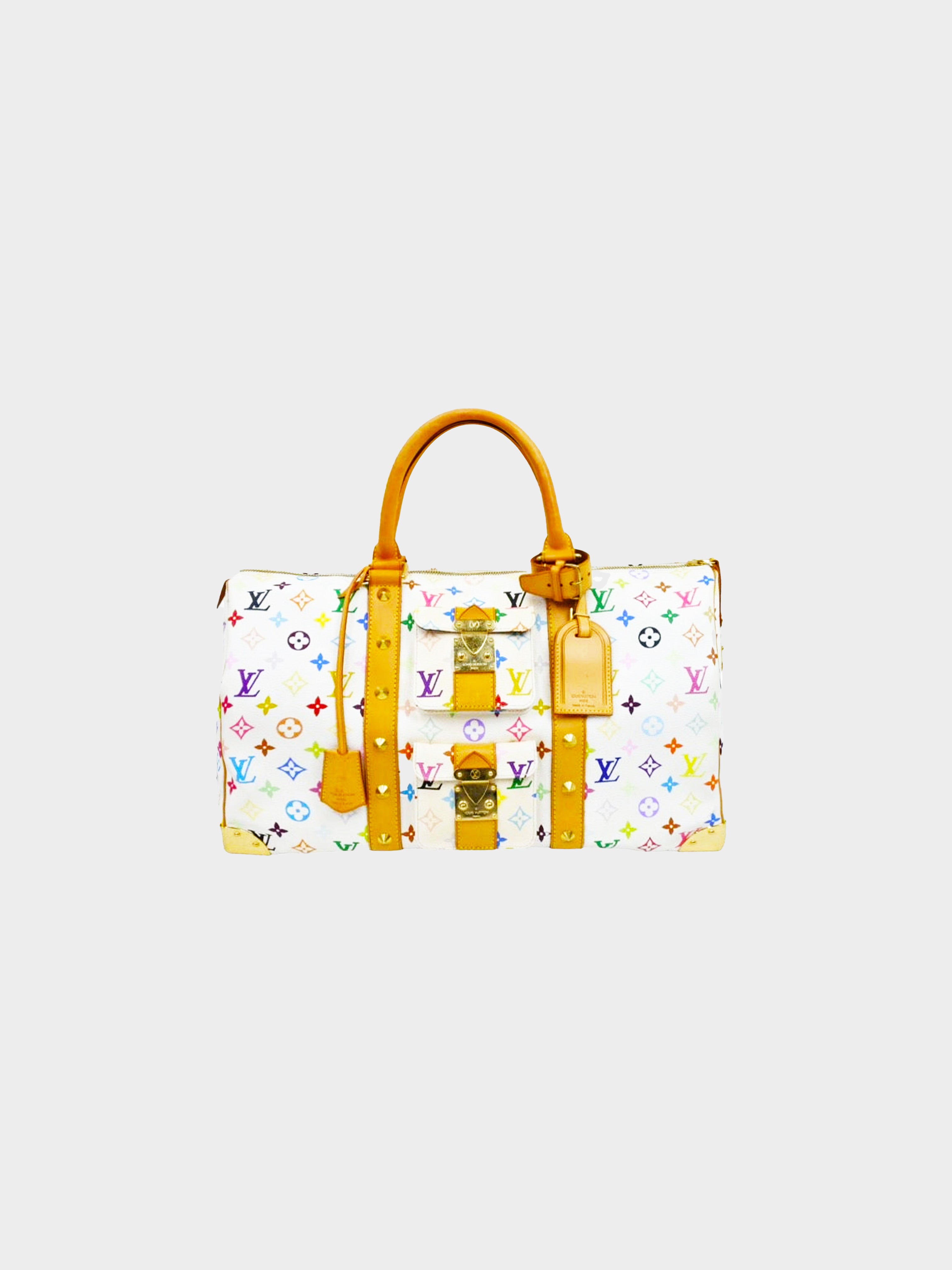 LV Keepall 45 Multicolor Monogram Canvas Travel Bag