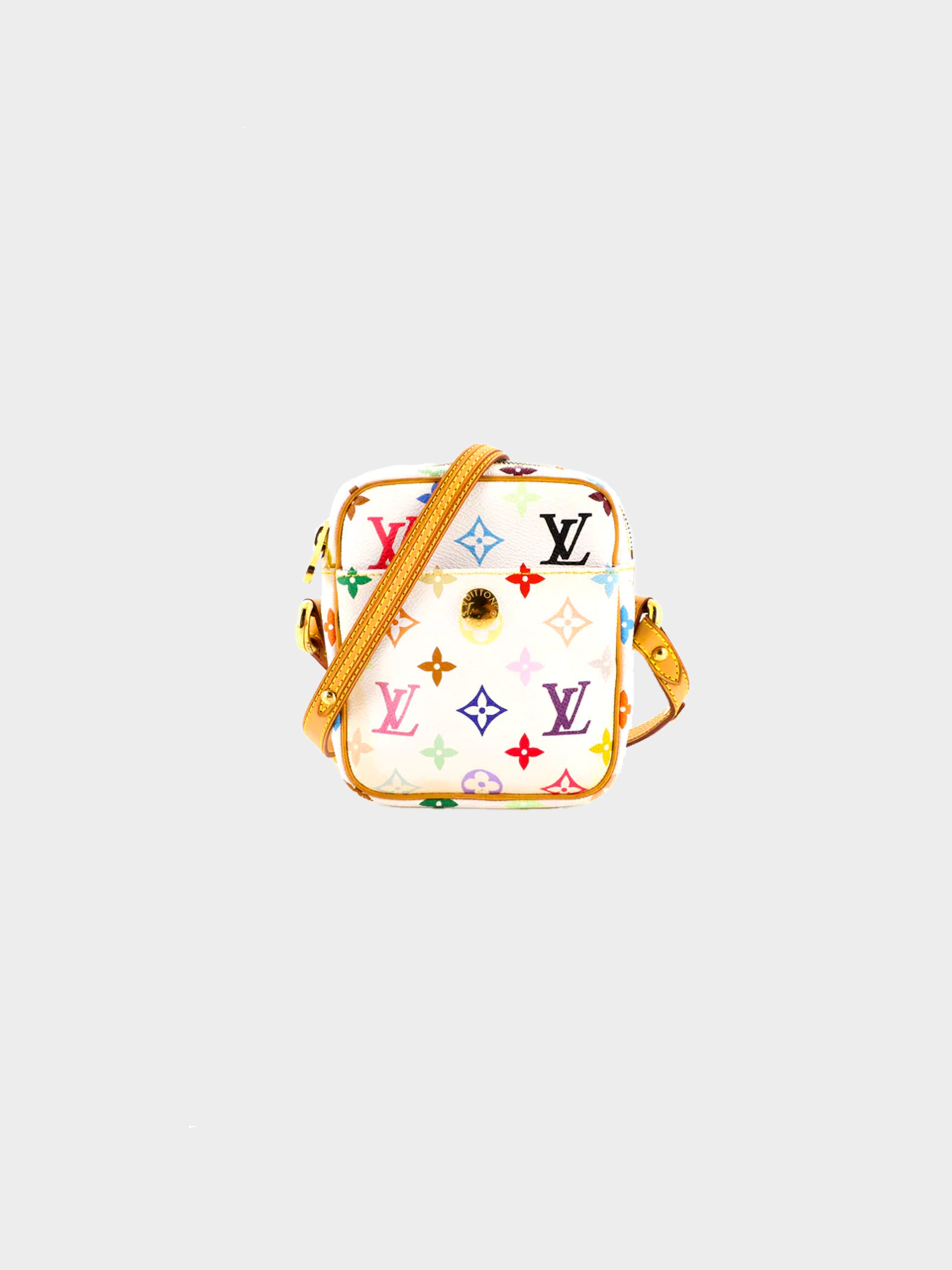 Louis Vuitton 2005 White Monogram Multicolor Rift Shoulder Bag