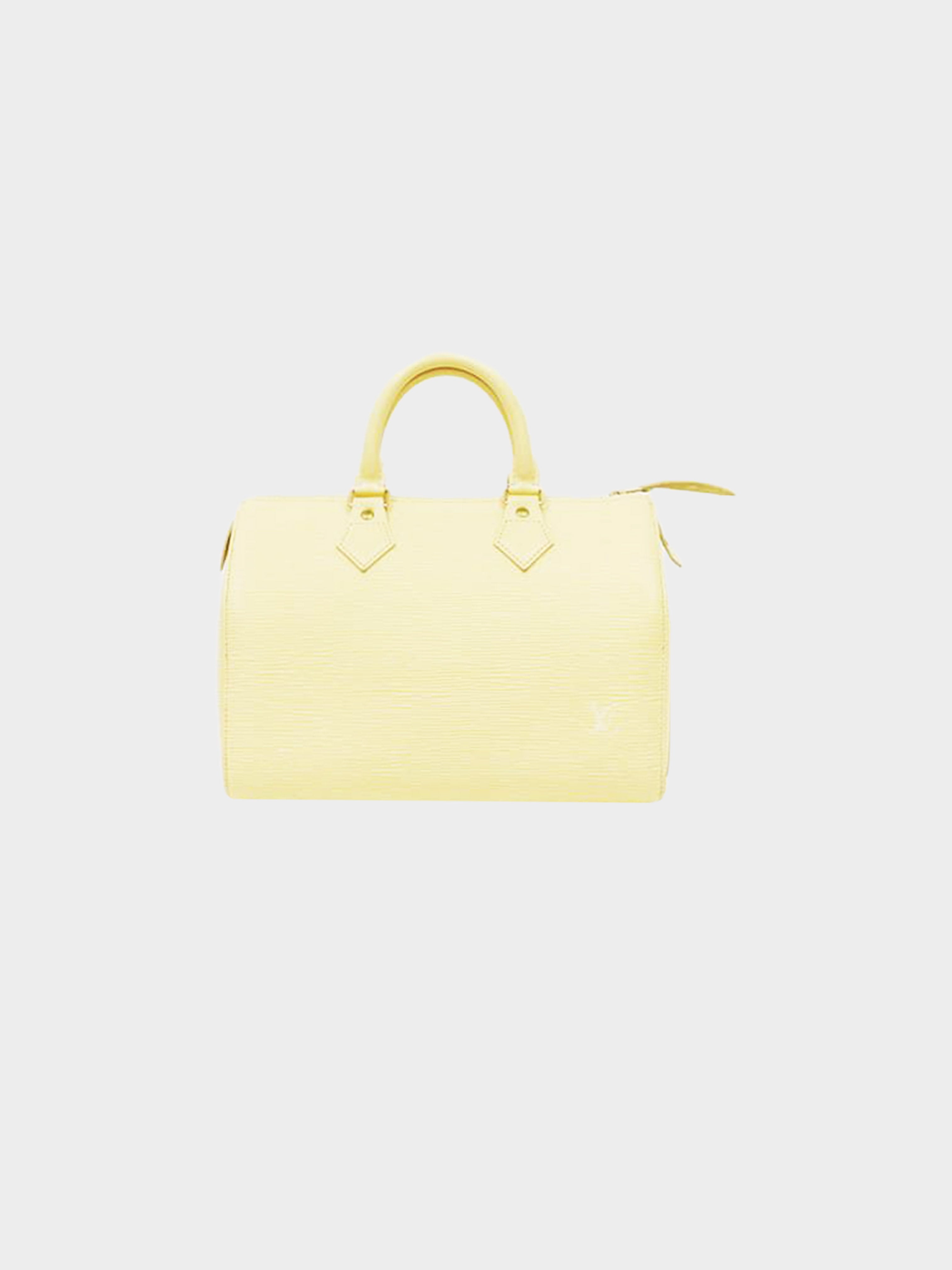 Louis Vuitton Vintage - Epi Speedy 25 Bag - Yellow - Leather