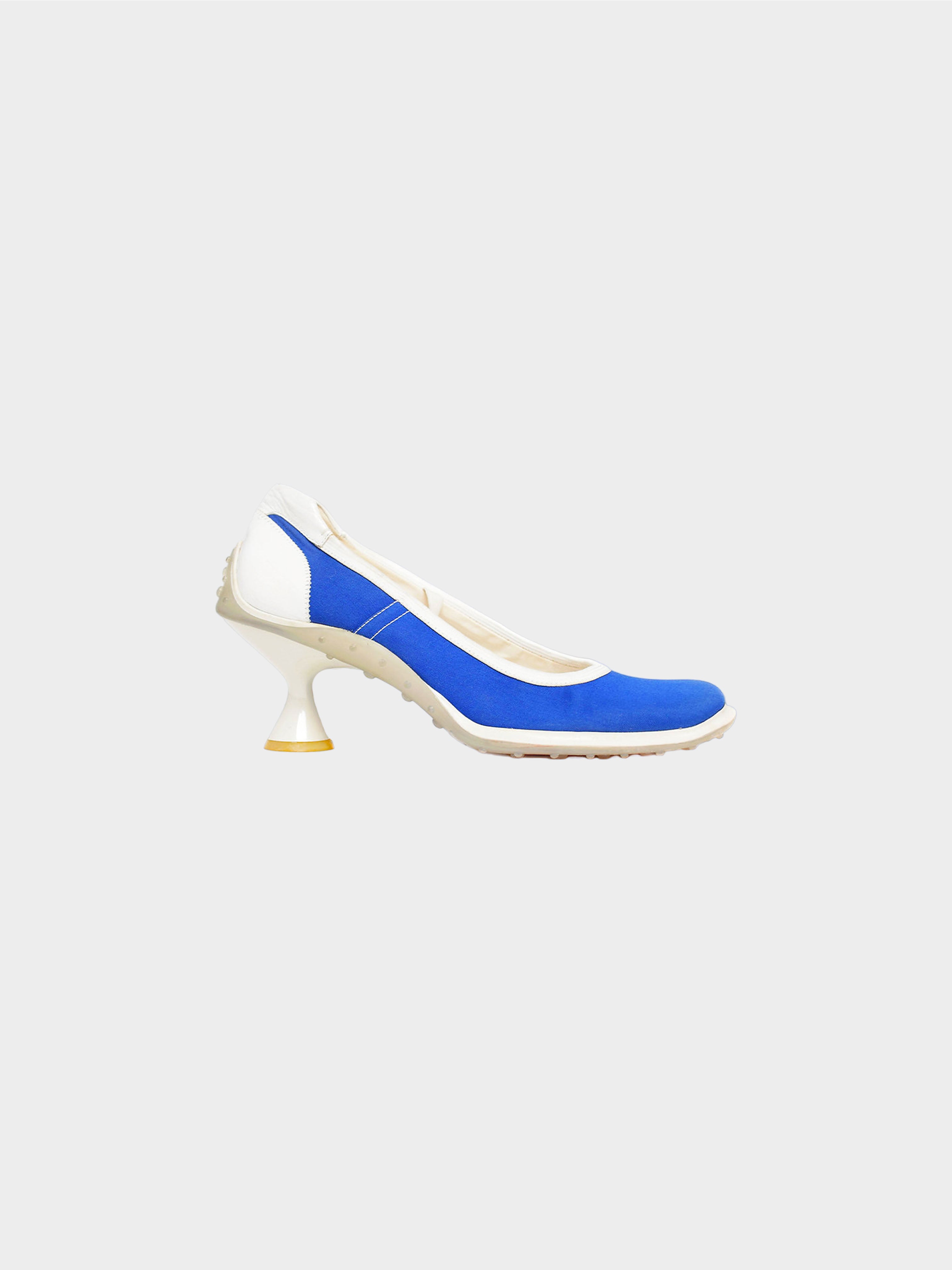 Miu Miu FW 1999 Blue and White Sport Style Heels