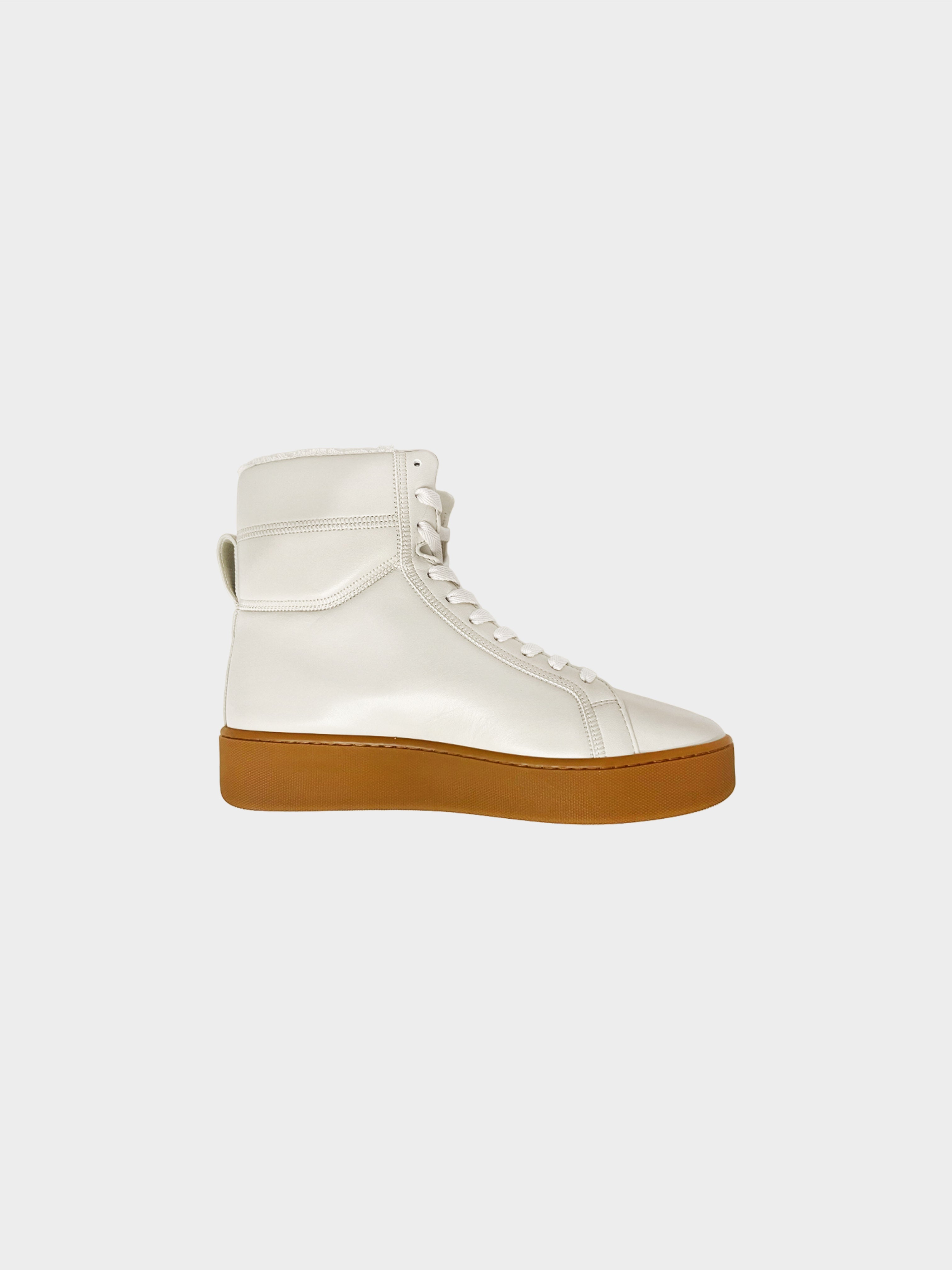 Bottega Veneta 2020s Cream High Top Sneakers