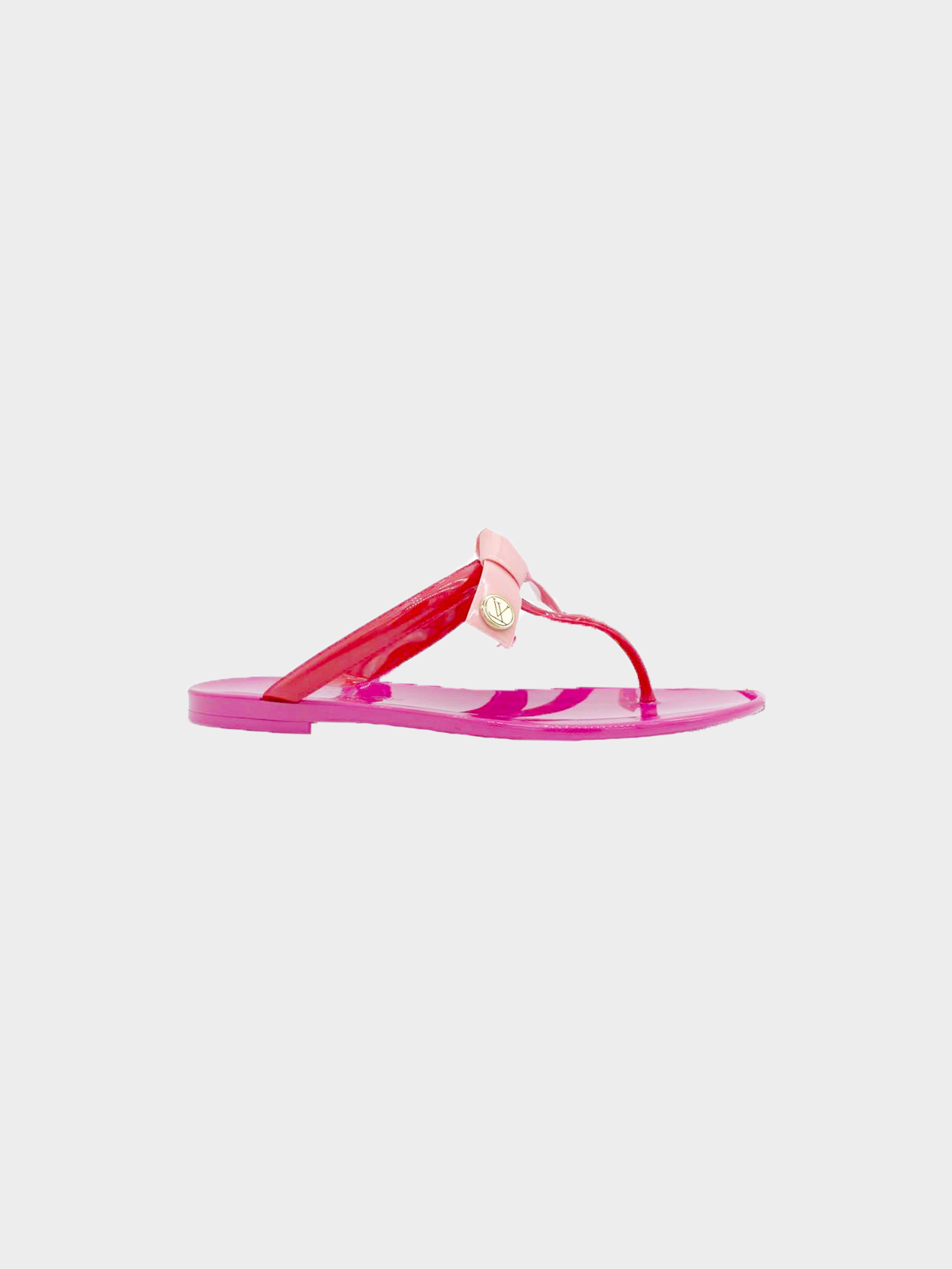 Louis Vuitton 2000s Pink Monogram Denim Heels · INTO